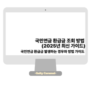 국민연금 환급금 조회