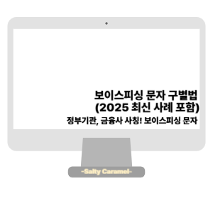 보이스피싱 문자 구별법