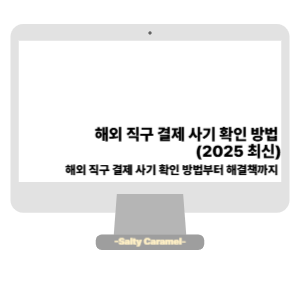 해외 직구 결제 사기