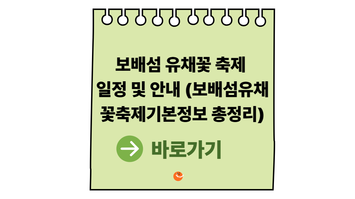 보배섬유채꽃축제