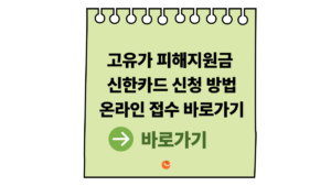 2026 고유가 피해지원금 신한카드 신청 방법|온라인 접수 바로가기 총정리 8 고유가 피해지원금 신한카드 신청