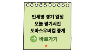 2026 안세영 경기 일정 총정리|오늘 경기시간·토마스우버컵 중계 보는 법 3 토마스우버컵