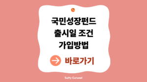 2026 국민성장펀드출시일 총정리|가입 전 꼭 확인할 것 2 국민성장펀드출시일