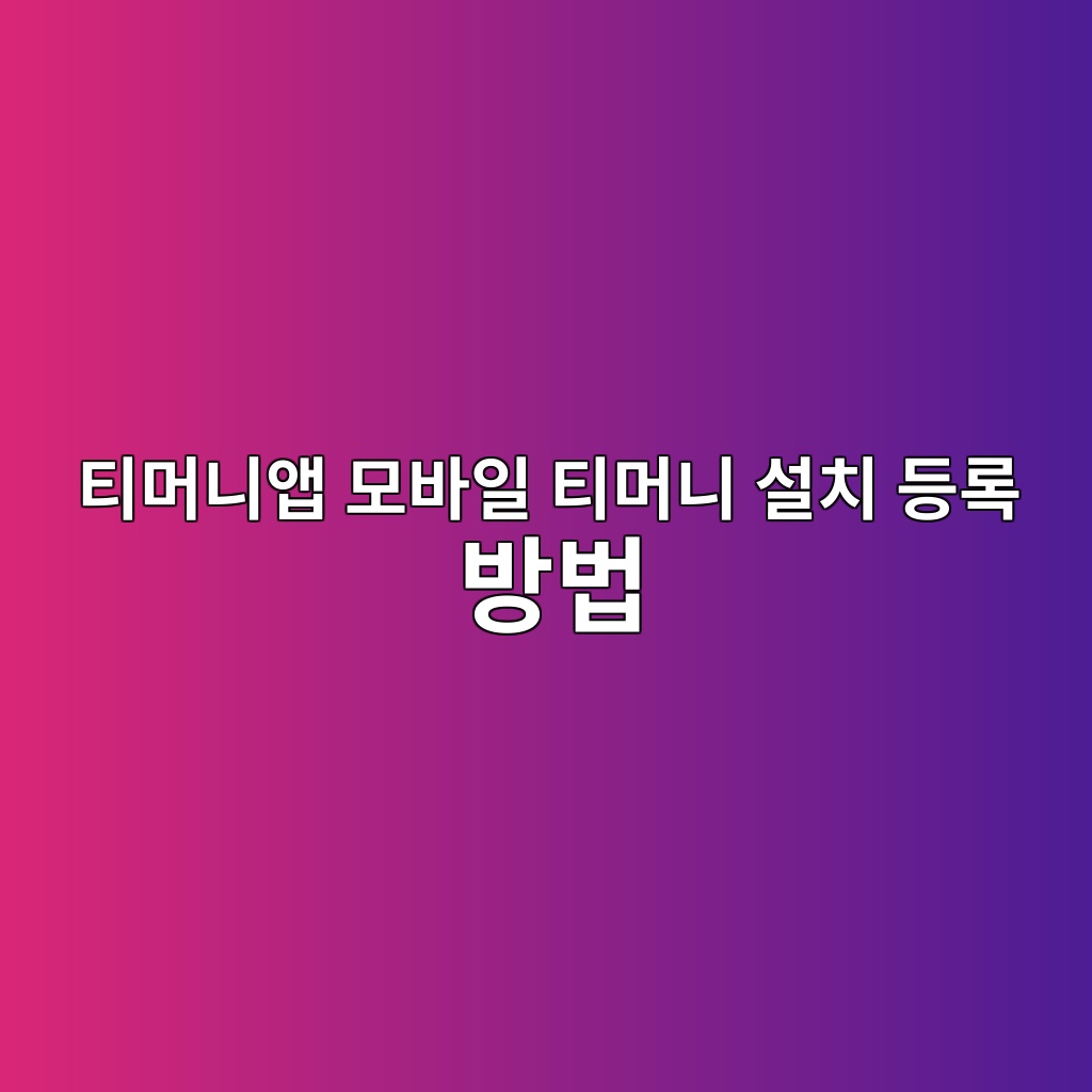 티머니앱