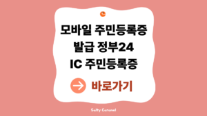 모바일 주민등록증 발급 방법|정부24·IC 주민등록증 신청 절차 5 모바일 주민등록증 발급