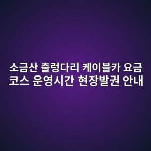 소금산출렁다리
