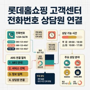 ai thumbnail infographic 롯데홈쇼핑 고객센터 전화번호 상담원 연결 1787831436